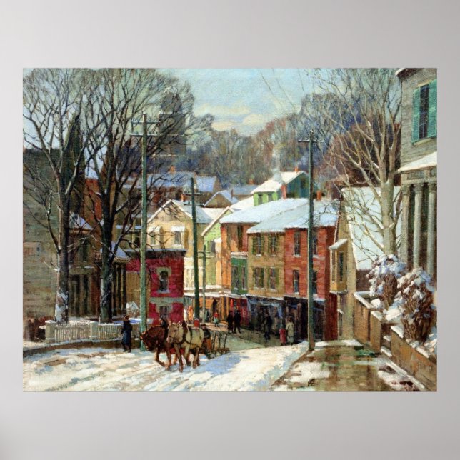 Poster Mulhaupt - Hiver à Gloucester (Devant)