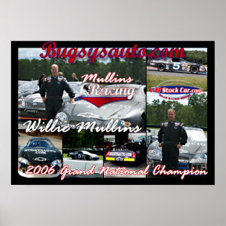 Poster Mulling Racing Collage