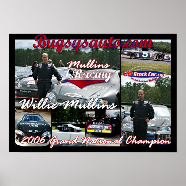 Poster Mulling Racing Collage (Devant)