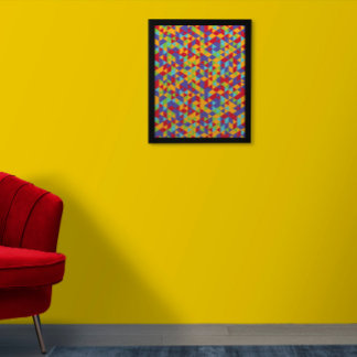 Poster multicolore Art mur | Poster Motif