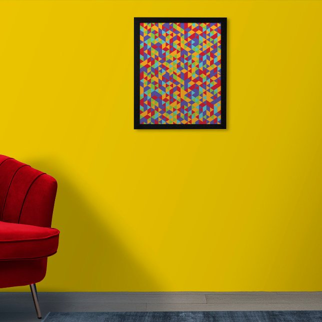 Poster multicolore Art mur | Poster Motif (Wall Art Mock Up)