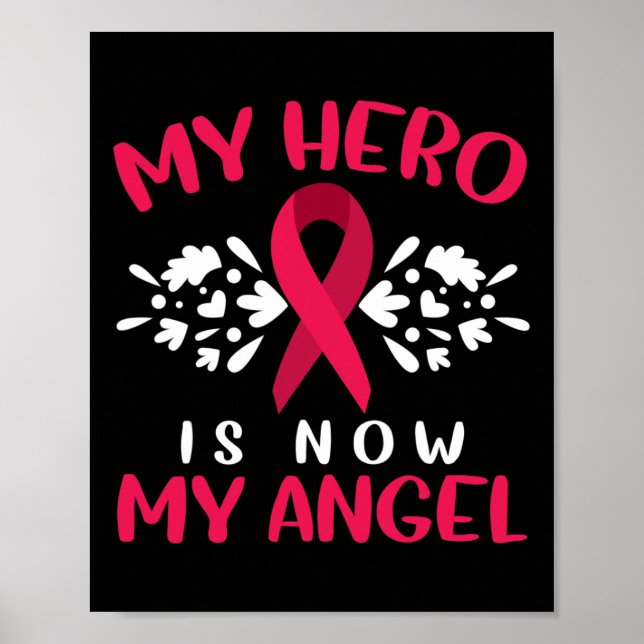 Poster Multiple Myeloma Awareness My Hero Is Now My Angel (Devant)