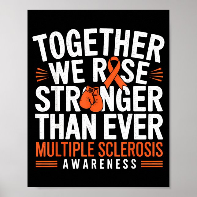 Poster Multiple Sclerosis Awareness Together We Rise Oran (Devant)