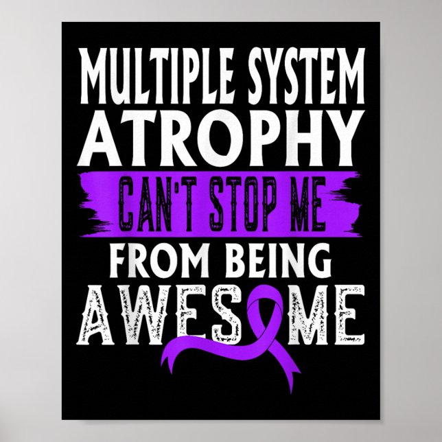 Poster Multiple System Atrophy Msa Awareness Can't Stop M (Devant)