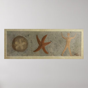 Poster Multiples de 5, Personne Étoile de Mer Dollar de S