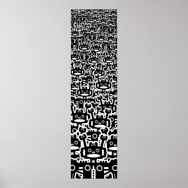 Poster Multitude de robots (Devant)
