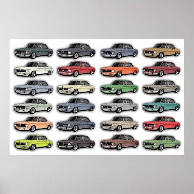 Poster multivoiture BMW 2002 (Devant)