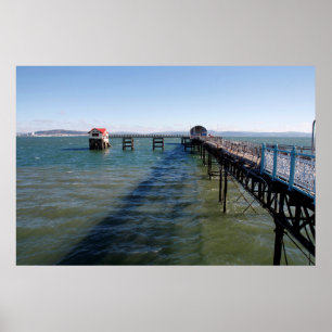 Poster Mumbles jetées et stations de sauvetage, Swansea