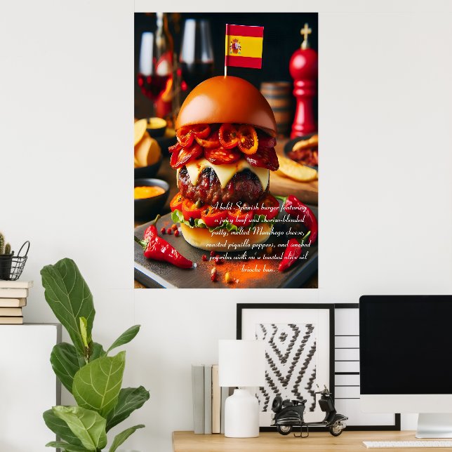 Poster Munchies de Madrid : Chorizo Magic 24x36 (Bureau à domicile)
