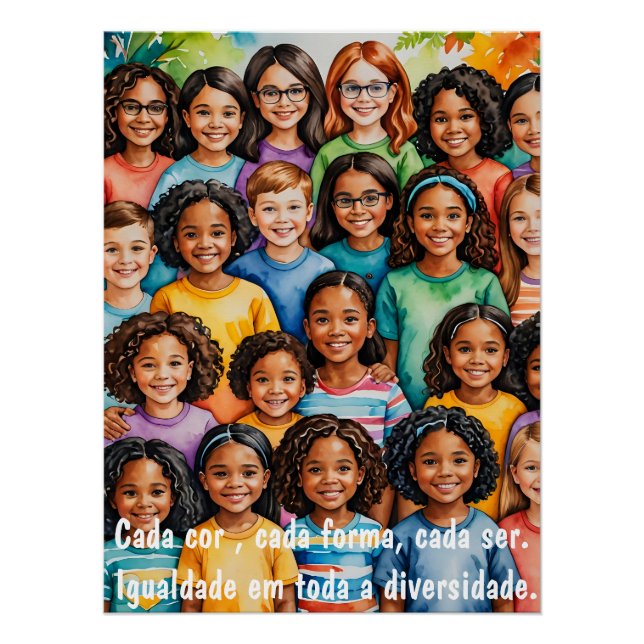 Poster Mundo Colorido: A Beleza da Diversidade (Devant)