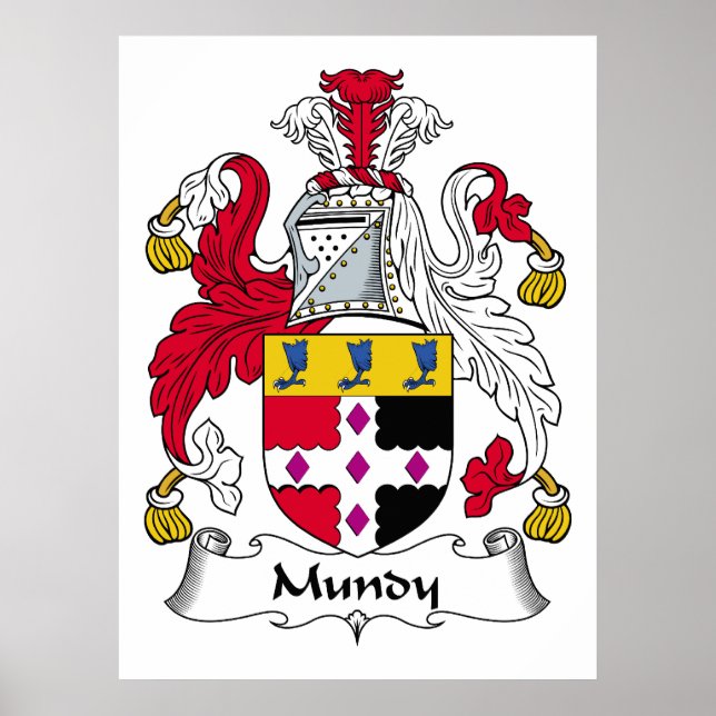 Poster Mundy Family Crest (Devant)