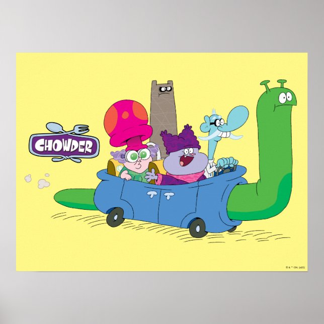 Poster Mung, Chowder, Shnitzel & Truffes en voilier (Devant)