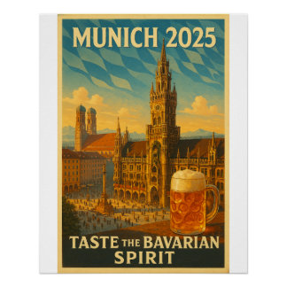 Poster Munich - "Bavarian Charm Art