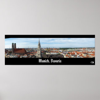 Poster Munich, Bavière Panorama