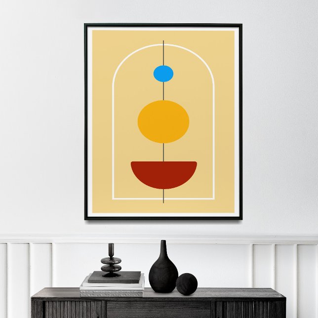 Poster Mur Abstrait du milieu du siècle (Créateur téléchargé)