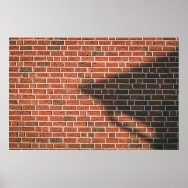 Poster Mur Brown en brique (Devant)