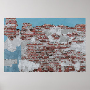 Poster Mur Brown en brique