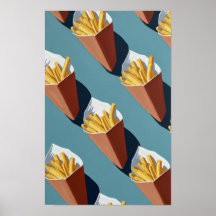Mur. Cônes frites.