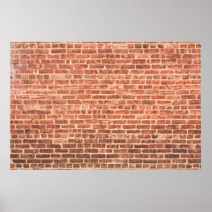Poster Mur de brique avec dégradé foncé à Bottombrick, mu