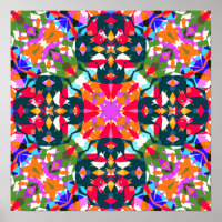 Poster Mur de décoration Dopamine coloré Jolly bri