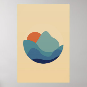 Poster Mur de la nature moderne