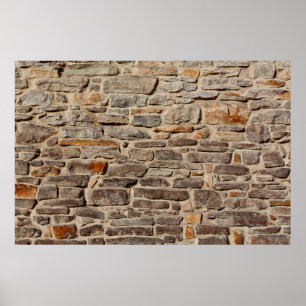 Poster Mur de pierre texture rustique arrière - plan