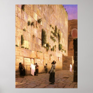 POSTER MUR DE SOLOMON JÉRUSALEM - IMPRIMANTES - POSTES - 
