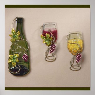 Poster Mur de vin