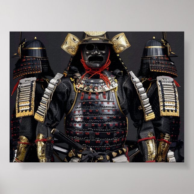 Poster Mur d'impression numérique Samurai armor Carte Pos (Devant)