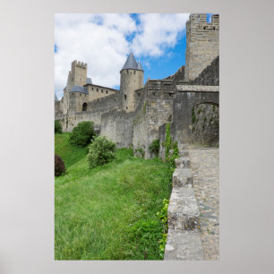Poster Mur fortifié de Carcassonne