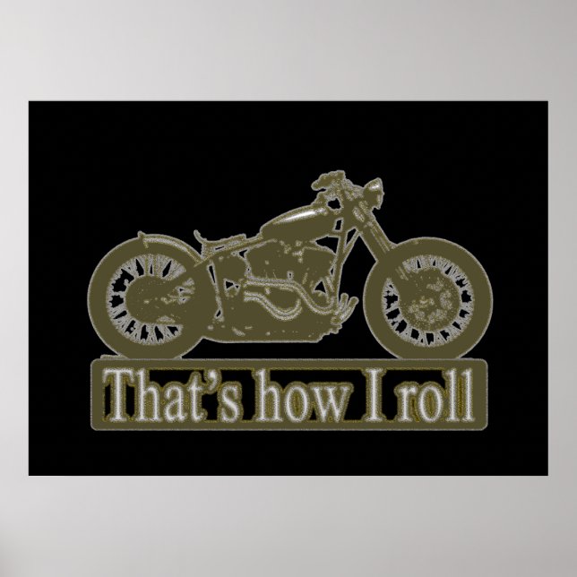Poster Mur moto (Devant)