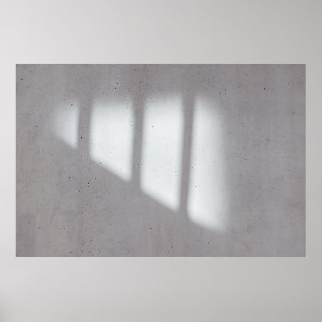 Poster Mur peint en blanc (Devant)