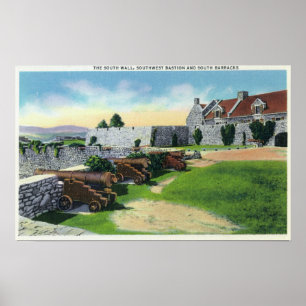 Poster Mur Sud, Bastion Sud-Ouest, Casernes Sud