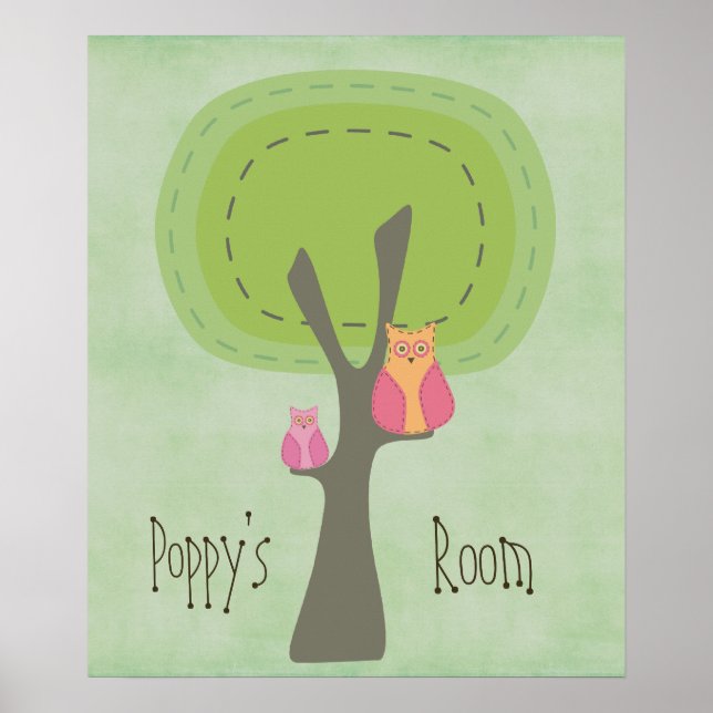 Poster mural de la chambre pour enfants de la puér (Devant)