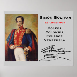 Poster mural Simón Bolivar*