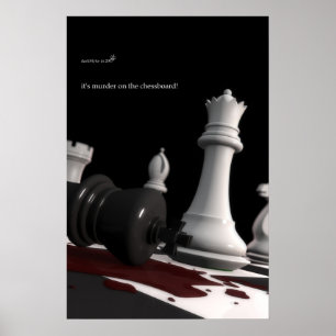 Poster Murder on the Chessboard - Print