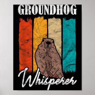 Poster Murmotte Chuchoteur de marmotte