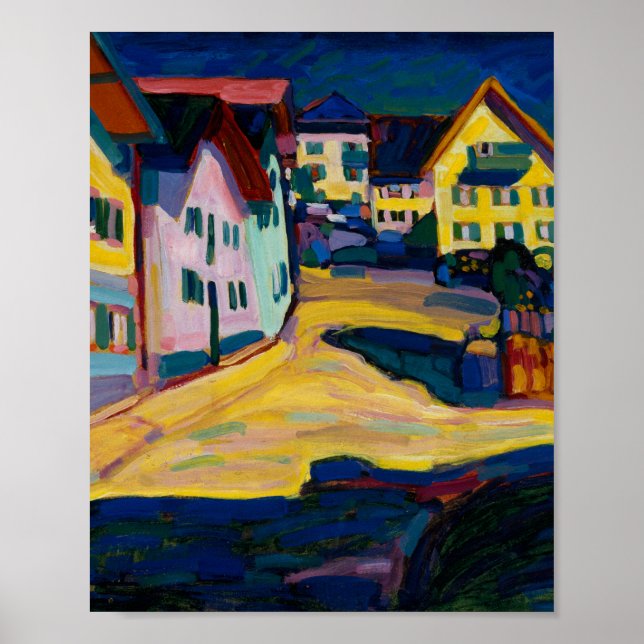 Poster Murnau Burggrabenstrasse 1 - Wassily Kandinsky (Devant)