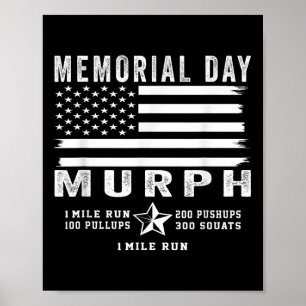 Poster Murph Challenge Memorial Day entraînement Gym Us D