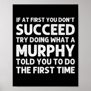 Poster Murphy Funny Nom de famille Arbre de famille Anniv