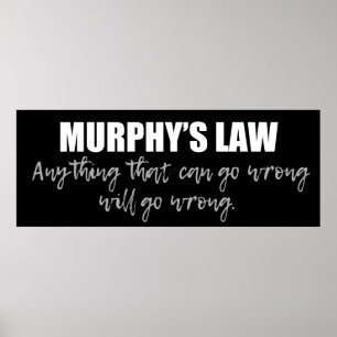 Poster Murphy's Law