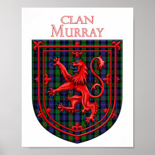 Poster Murray Tartan Scottish Plaid Lion Rampant
