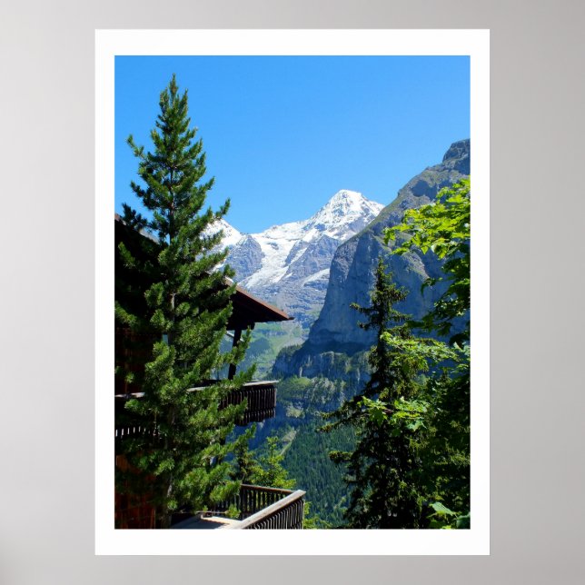 Poster Murren en Suisse (Devant)