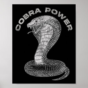Poster Muscle de serpent d'alimentation du roi Cobra vint