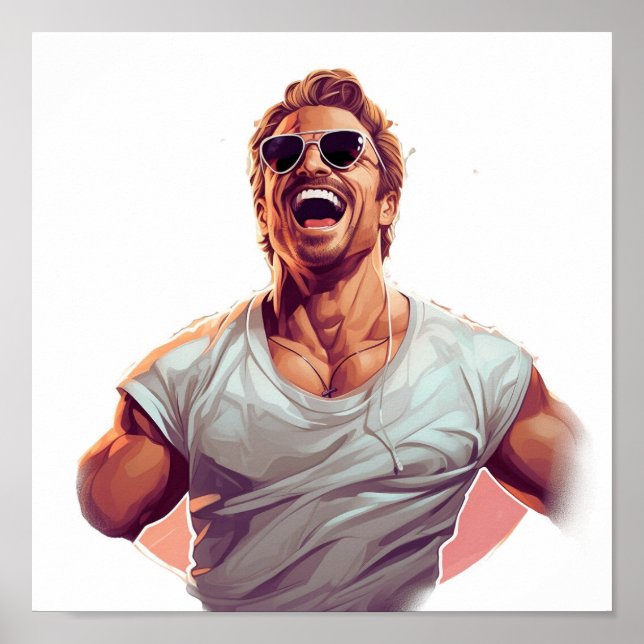 Poster Muscle Man (Devant)