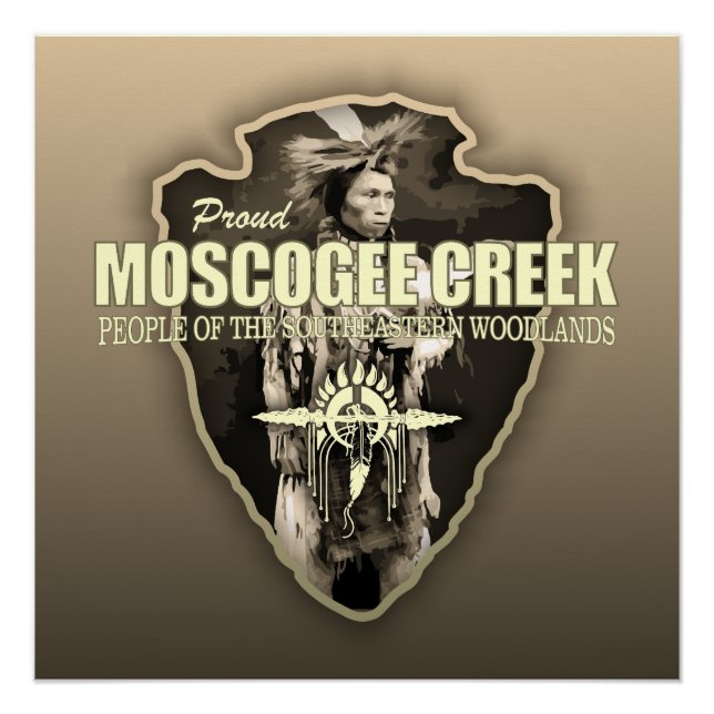 Poster Muscogee Creek (pointe de flèche) (Devant)