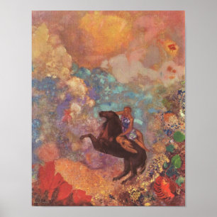 Poster Muse auf Pegasus (Redon, 1900)