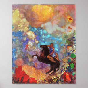 Poster Muse sur Pegasus Grecque Mythologie Peinture Vinta