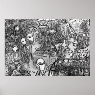 Poster Musée Alien
