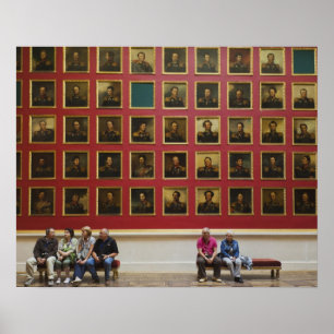 Poster Musée de l'Ermitage, salle 197, Galerie de la guer